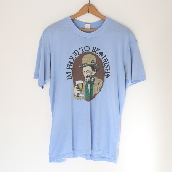 Other - 3/$15 Vintage “I’m proud to be 🍀 Irish” T-shirt